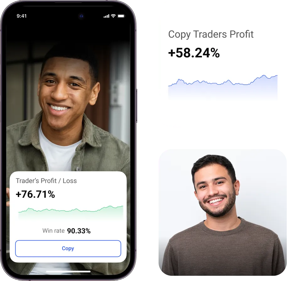 Copy trading illustration